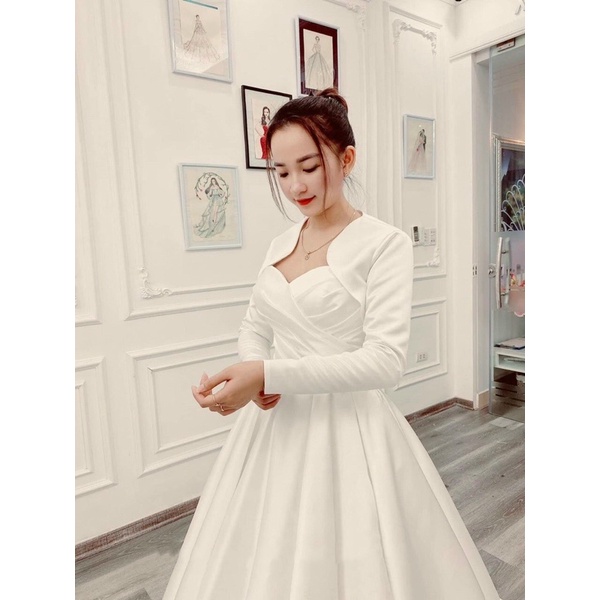 ĐẦM CÚP XOÈ 360 MẶC CƯỚI BIẾN HOÁ 3 KIỂU SIZE S M L XL ẢNH VÀ VIDEO CHỦ SHOP TỤW CHỤP 1000%