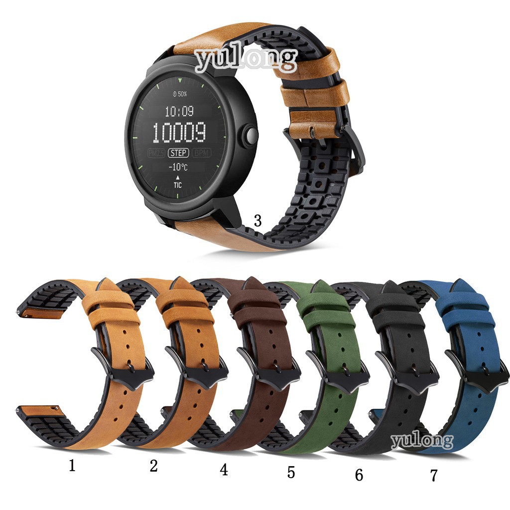 Dây đeo bằng da thật cao cấp dành cho đồng hồ thông minh Ticwatch E Ticwatch 2