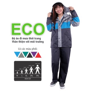 Áo Mưa Bộ Rando Eco | Tiết Kiệm, Thân Thiện Người Dùng | hibushop