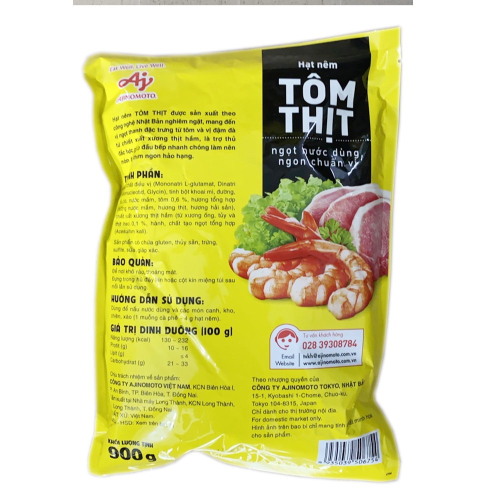 Hạt Nêm Ajinomoto Tôm Thịt 900g