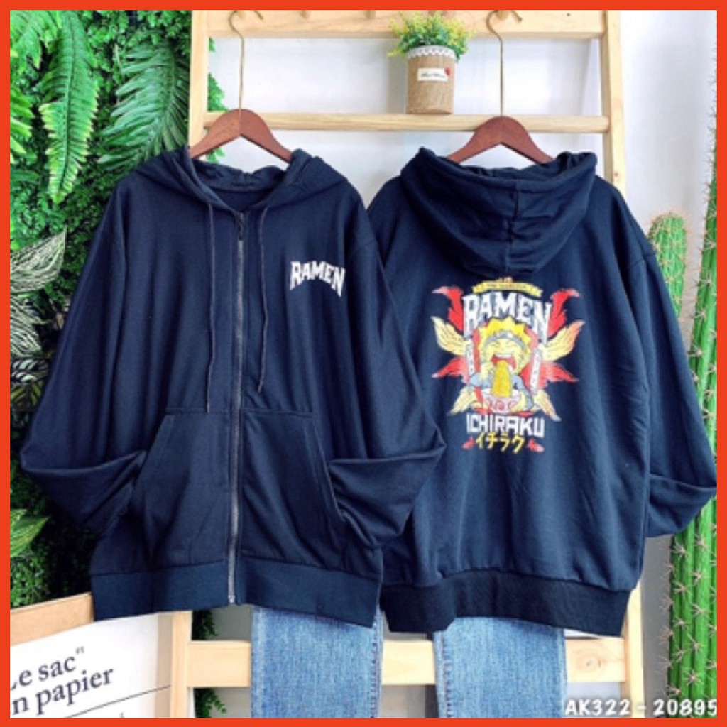 ✅𝐇𝐢̀𝐧𝐡 𝐓𝐡𝐚̣̂𝐭 𝟏𝟎𝟎%✅ 322 Áo Khoác Nỉ RAMEN Unisex Siêu Hottrend