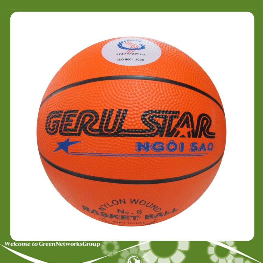 Quả Bóng rổ Gerustar + Tặng kim bộ kim bơm và lưới đựng bóng