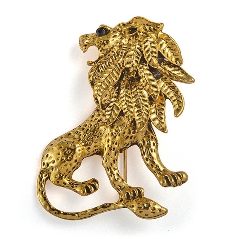 Ghim Cài Áo Hình Chú Sư Tử Vui Nhộn Thời Trang Cho Nam