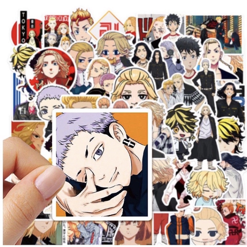 hình dán tokyo revengers 30-60 cái ép lụa chống xước chống nước / Sticker anime tokyo revengers
