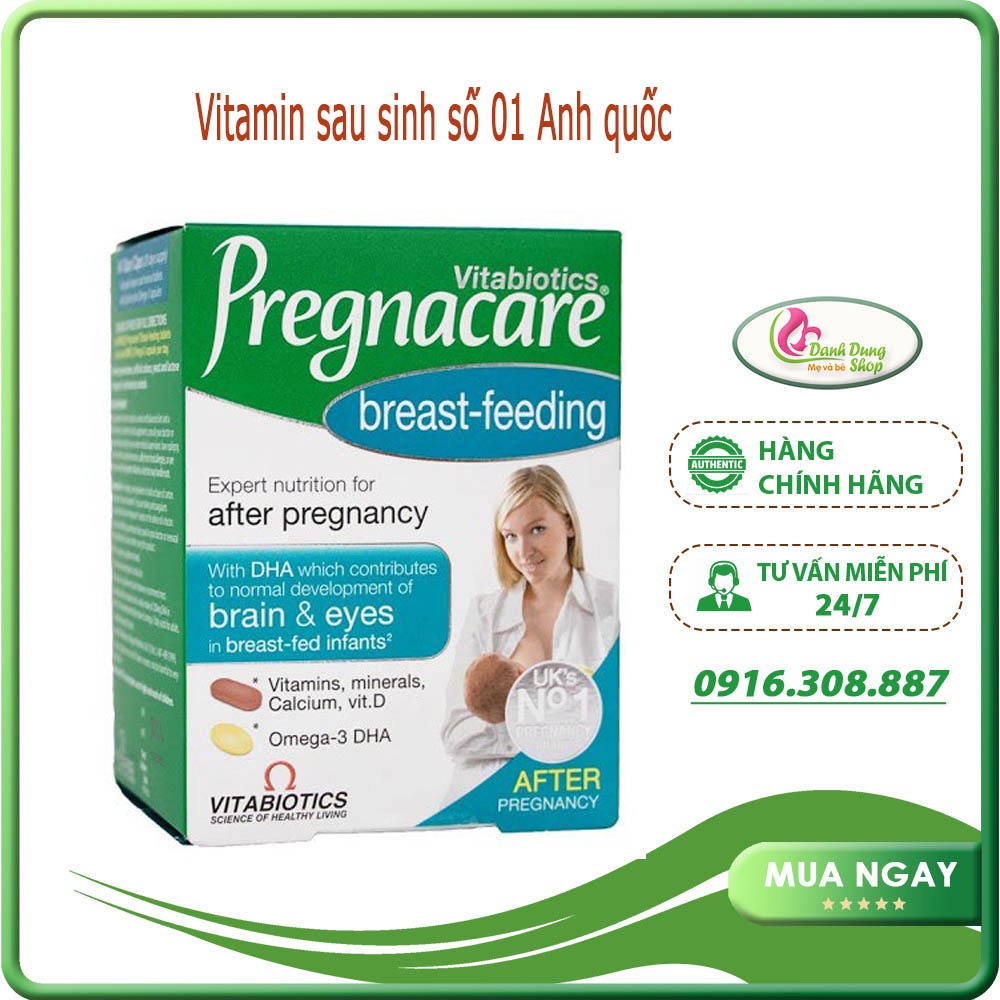 Vitamin pregnacare breastfeeding bú Bổ Sung Chất Cho Sữa Mẹ 84 viên