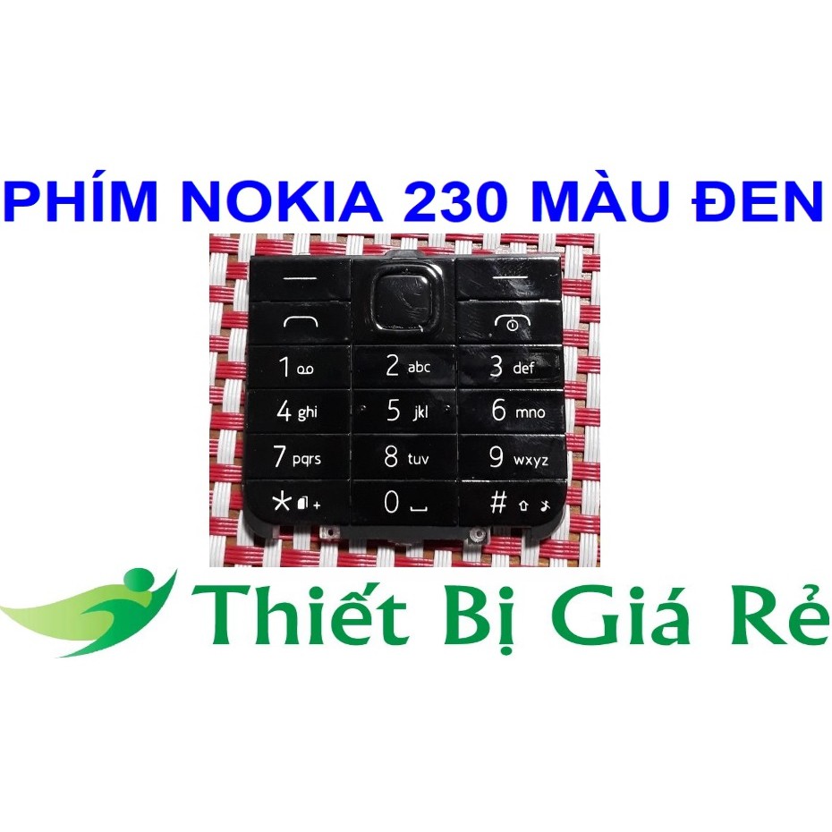 PHÍM NOKIA 230 MÀU ĐEN