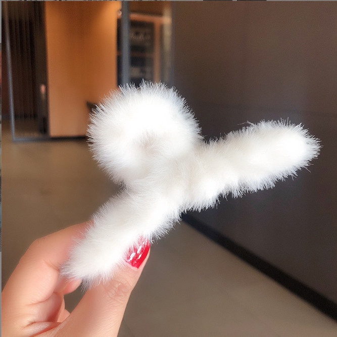 Kẹp tóc nữ càng cua phủ lông cừu cute BAG U KTLONGCUU158