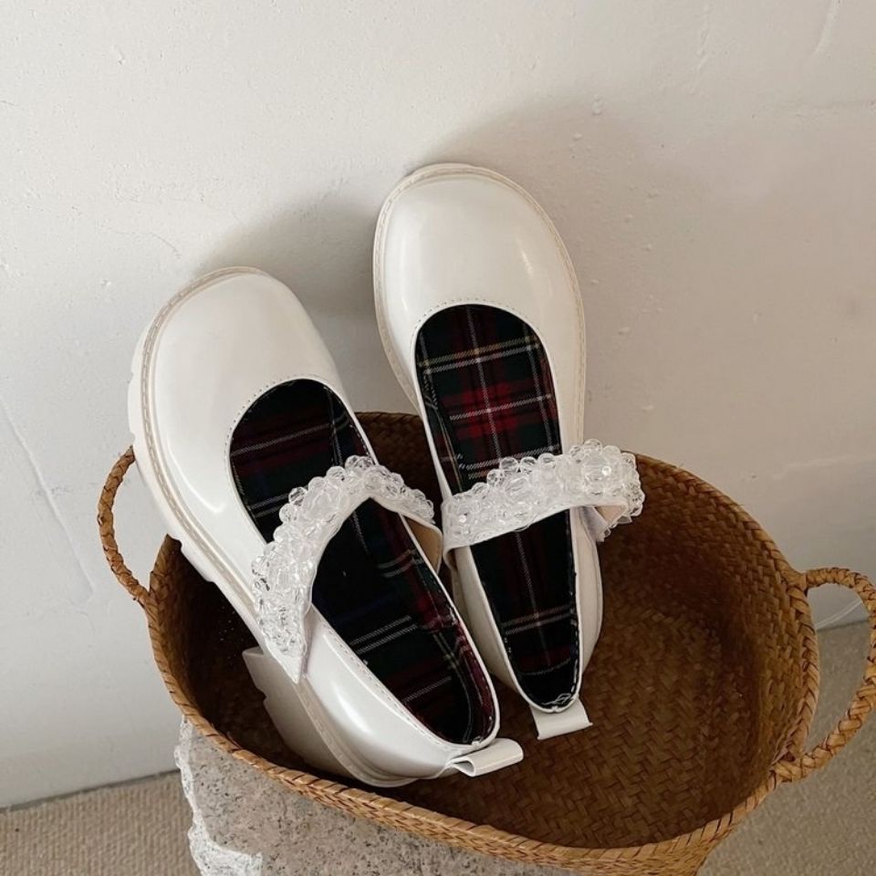 Giày Mary Jane phong cách mới giày cao gót nữ giày búp bê