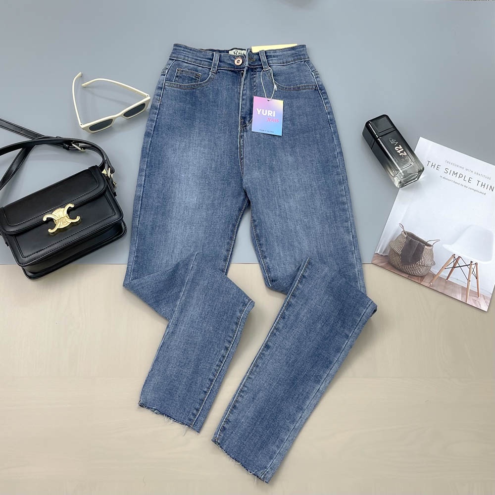 Quần Jeans Skinny  Nữ Lưng Cao Tôn Dáng  Lai Cắt 3 màu Shop YuRi Jeans (Hình Thật Shop Chụp Kèm Video) YURI001