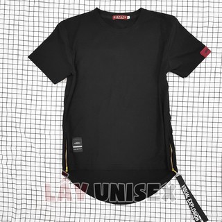 Áo Thun Lai Bầu Zip Eo Phối Khoen