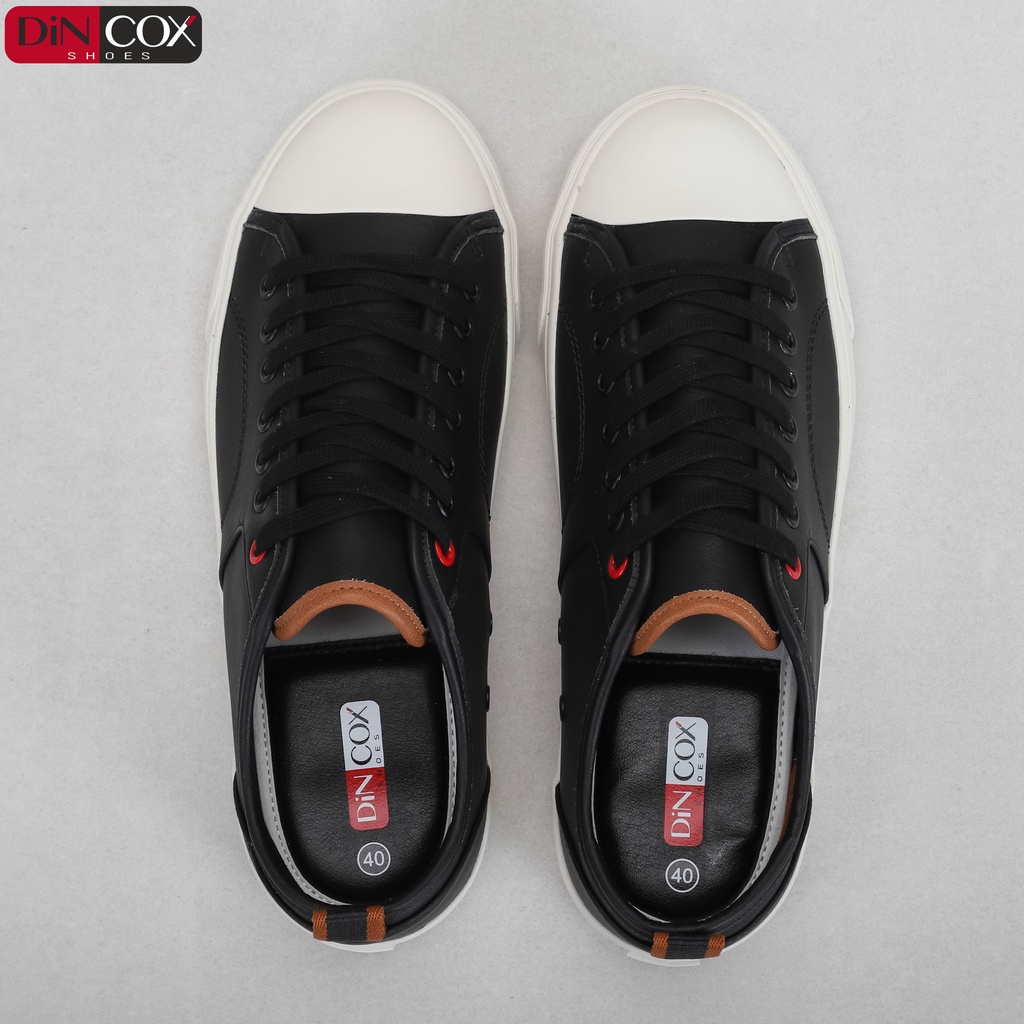 Giày Sneaker Da Nam DINCOX C11 Trẻ Trung, Năng Động Blackshiny