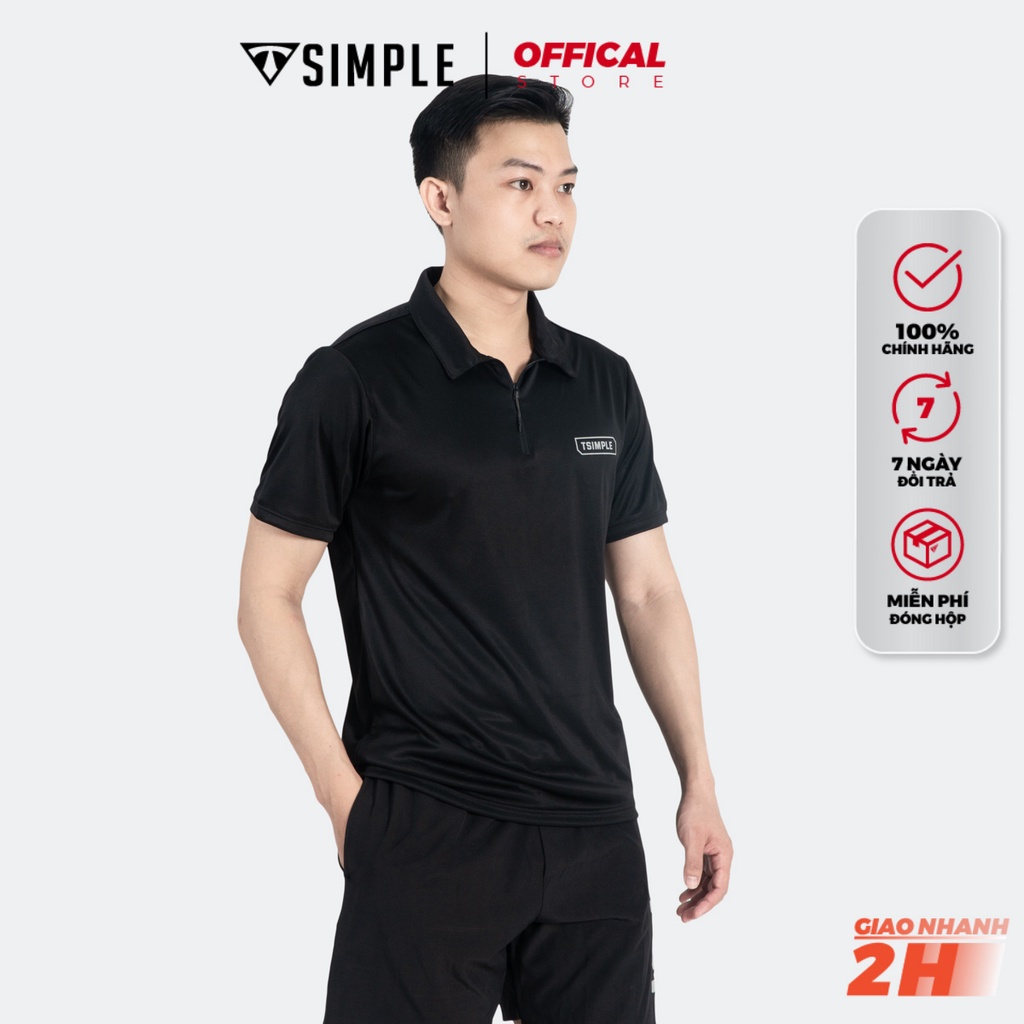 Áo Polo Thể Thao Nam TSIMPLE cổ bẻ tay ngắn tập gym vải thun lạnh thoáng mát co giãn chuẩn form AHCD | BigBuy360 - bigbuy360.vn