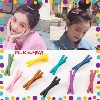 Kẹp Tóc Nơ, Kẹp Tóc Mái Chữ X Orin Đẹp Dễ Thương Phong Cách Hàn Quốc KM1 (Giá Sỉ Siêu Rẻ)