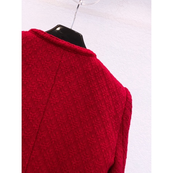 Áo khoác thời trang nữ chất liệu vải tuýt mẫu mới thu đông 2021 thương hiệu Saint Laurent cao cấp
