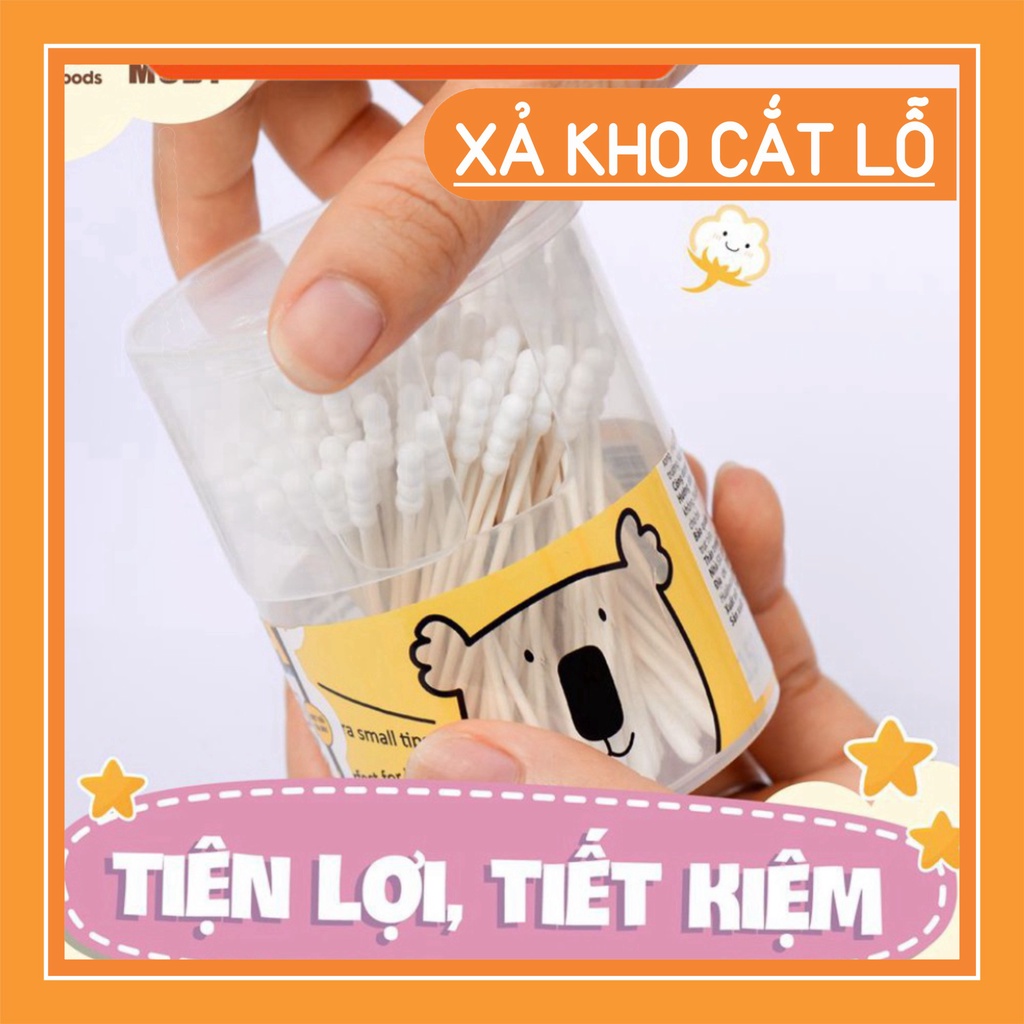 Hộp bông tăm Baby Moby cỡ nhỏ (150 cái/hộp) FLASH SALE