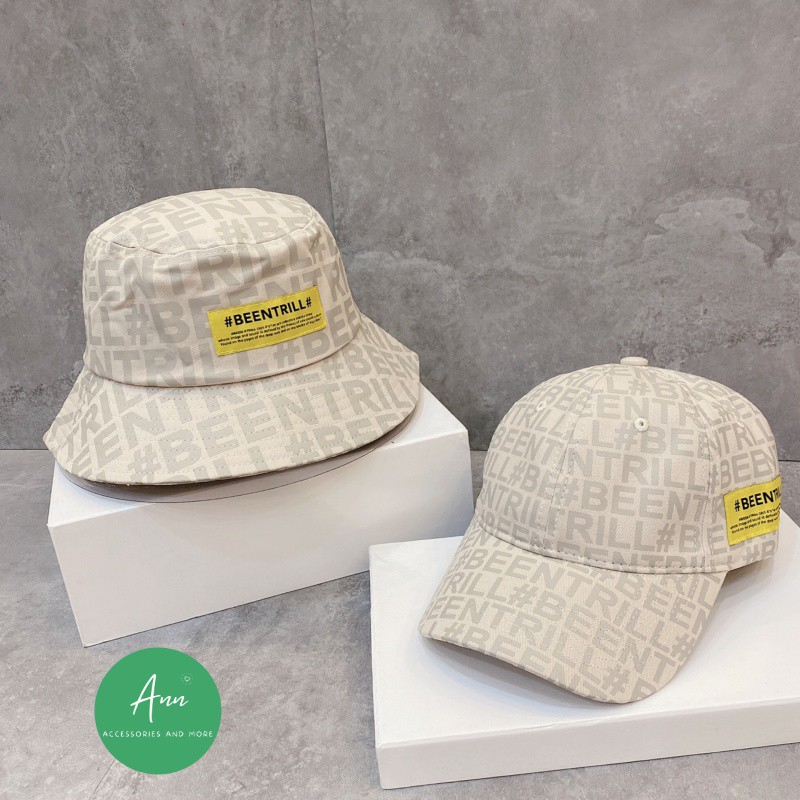 MŨ LƯỠI TRAI BEENTRILL MONOGRAM HÀN QUỐC- PHONG CÁCH THỜI TRANG, MÀU SẮC TRẺ TRUNG, PHOM MŨ CHUẨN ĐẸP STORE, FULL TAG