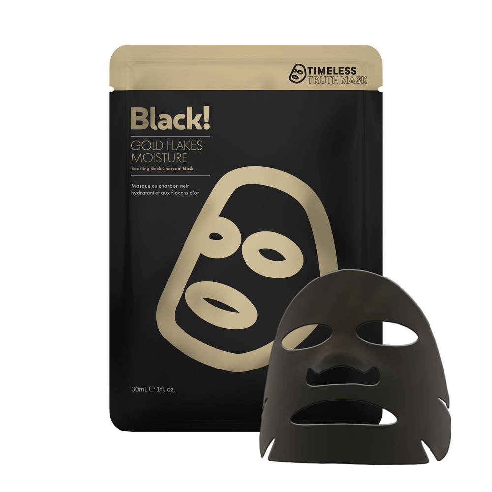 Mặt Nạ Than Hoạt Tính Timeless Truth Mask Black Charcoal Gold Flakes Làm Sạch Sâu, Sáng Da 30ml