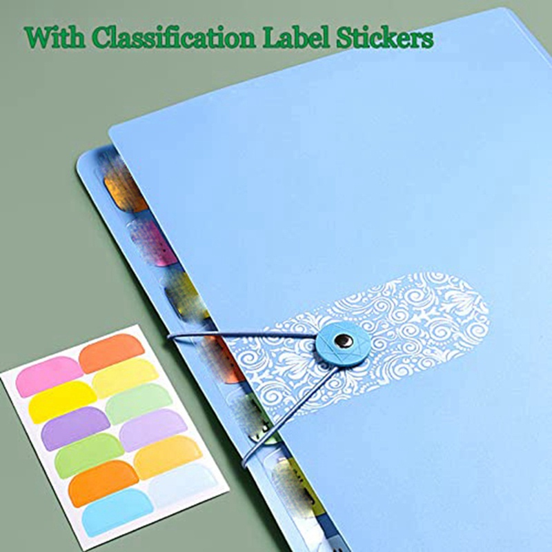 Set 3 Bìa Nhựa Đựng Tài Liệu Accordion Tiện Lợi