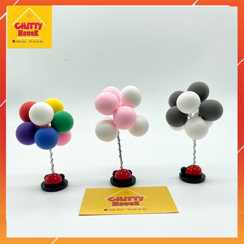 Bóng bay tỏ tình trang trí xe ô tô dễ thương bóng đất sét mềm màu phim hoạt hình trang trí ô tô trang trí taplo