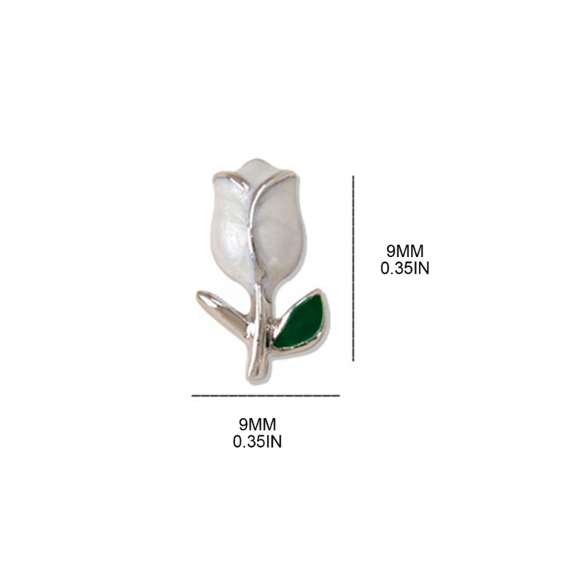 Miếng Dán Trang Trí Móng Tay Hình Hoa tulip Charms