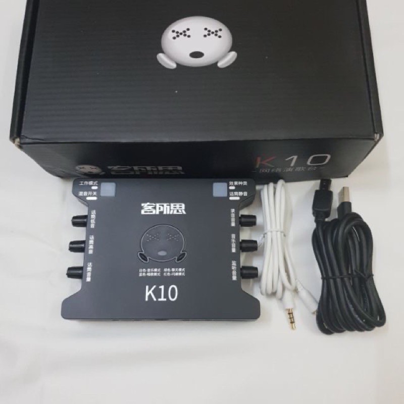 Sound card âm thanh XOX K10 kèm dây lấy nhạc 3.5 bh 6 tháng