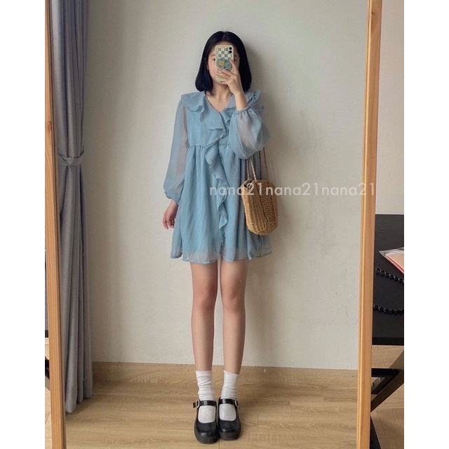 Váy babydoll voan tơ