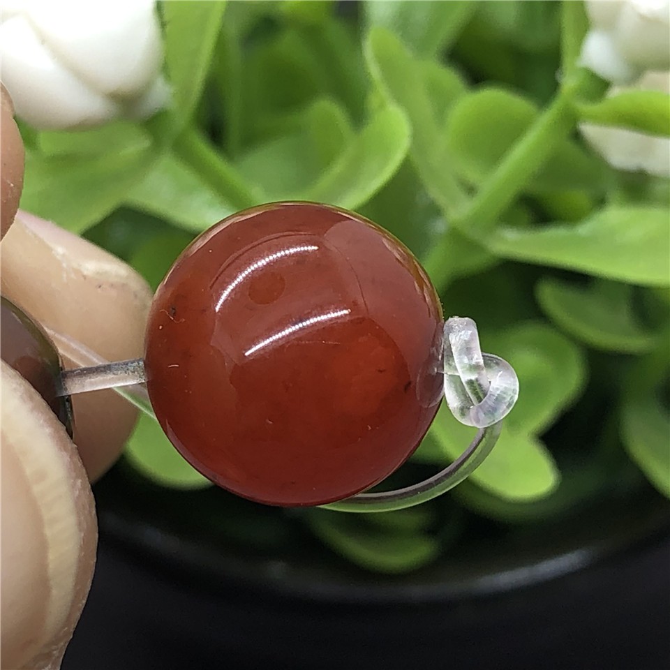 Hạt Đá Mã Não Tự Nhiên Tròn Cỡ 4-12mm Dùng Làm Vòng Chuỗi