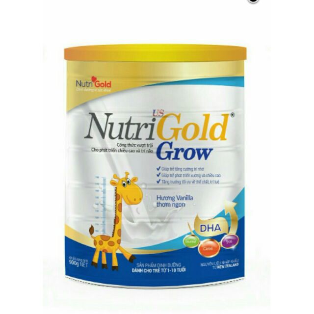 Sữa bột Nutri Gold Grow 900 gram