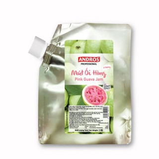 Mứt ổi hồng ít đường JAM - Andros 1kg