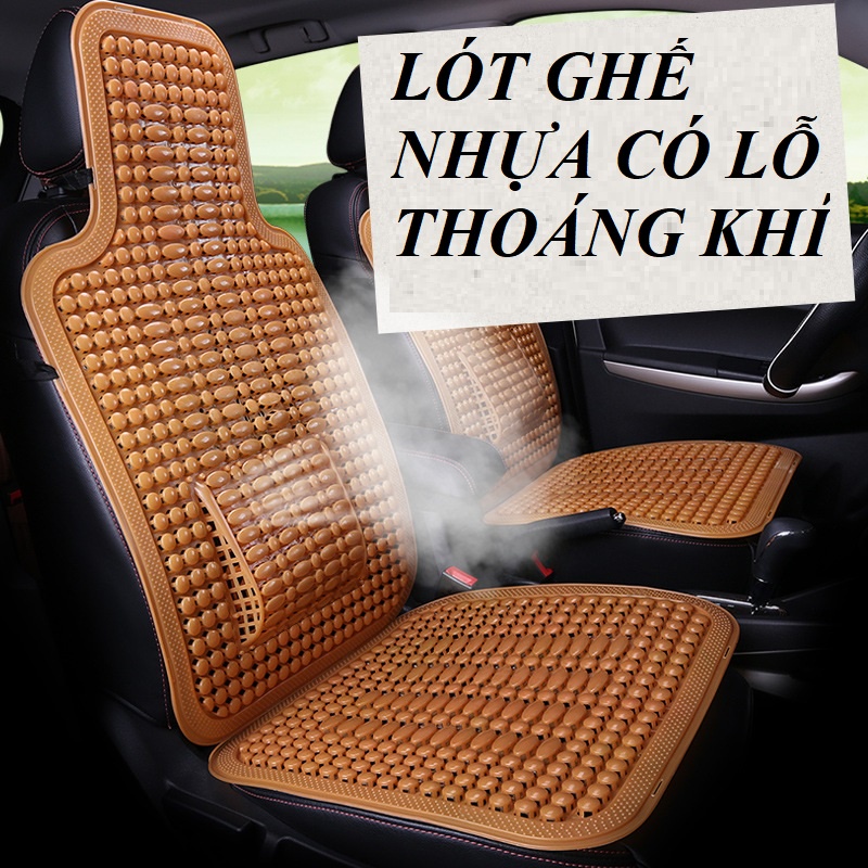 Lót ghế ô tô, lót ghế nhựa văn phòng, tựa lựng hạt nhựa, đệm lót ghế ô tô