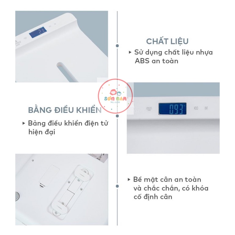 Cân Điện Tử Thông Minh MOAZBEBE MB022 - HÀNG CHÍNH HÃNG