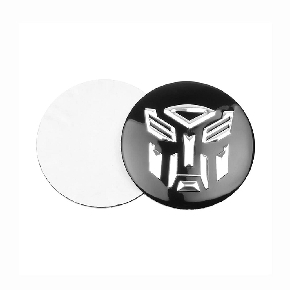 Bộ 4 Logo Nhôm Dán Trục Bánh Xe Hơi Hình Transformers