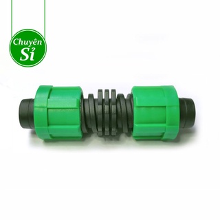 Nối thẳng ống nhỏ giọt 16mm dẹp - Khớp nối ren vặn