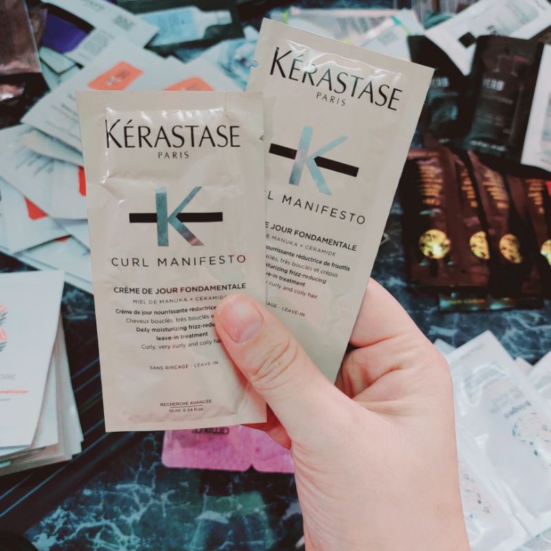 [ Sample 10ml ] Kem Dưỡng Tóc Xoăn, Tóc Uốn Khô Xơ Hư Tổn Kérastase Paris Curl Manifesto
