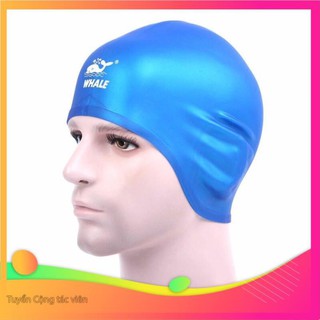[KHUYẾN MÃI] Mũ bơi che tai WHALE 3D SILICONE CAP 1700