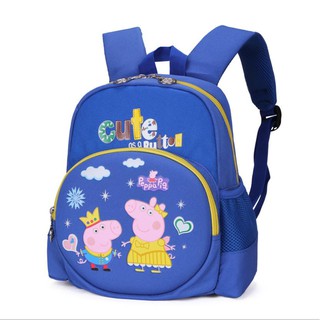 Balo đi học cho bé in hình Peppa Pig và George Pig cực xinh động và dễ thương