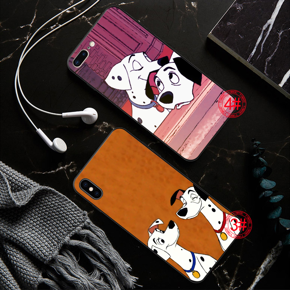 Ốp điện thoại mềm họa tiết hoạt hình chó đốm cho iPhone 5 5S SE 2020 6 6S 7 8 Plus X