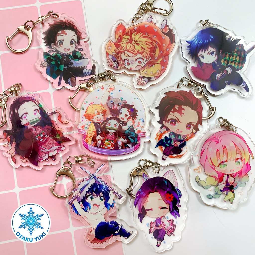 [Mã BM11COOL giảm 10% đơn bất kỳ] Móc Khóa Acrylic Anime Kimetsu no Yaiba