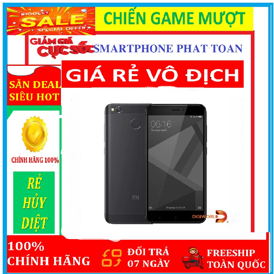 điện thoại Xiaomi Redmi Note 4X mới 2sim Ram 3G/32G __ màu xám .