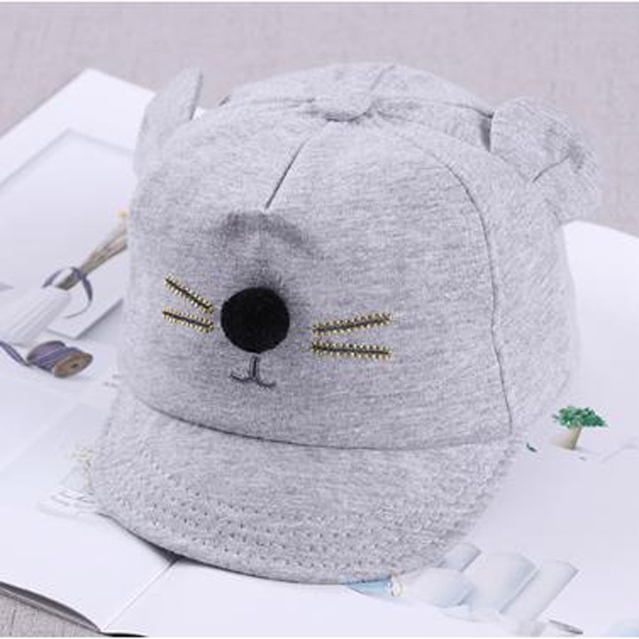 Mũ Nón Cho Bé Mũ Lưỡi Trai Mèo Con Cực Đẹp Cho Bé Siêu Dễ Thương HOT Nón Chống Nắng Cho Bé 6-18 tháng