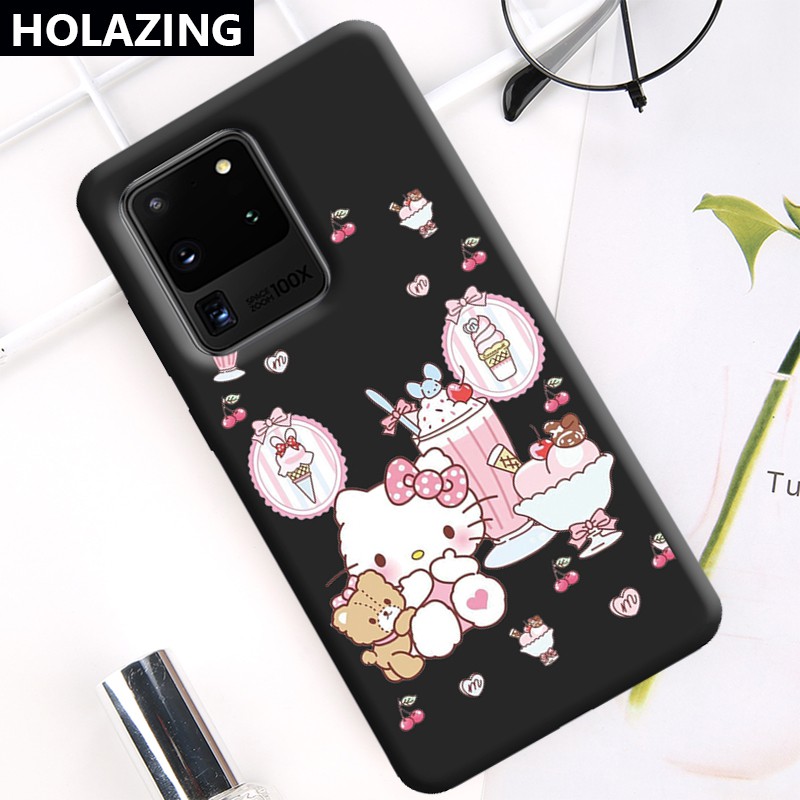 Ốp Điện Thoại Silicon Mềm Họa Tiết Mèo Hello Kitty Cho Samsung Galaxy S20 Plus S20 Ultra Note 20 10 Plus 9 S10 5g S10 S9