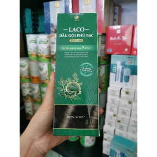 Dầu gội Phủ Bạc Laco đen tự nhiên