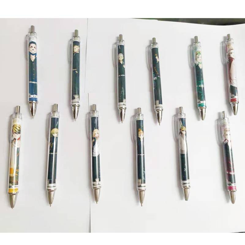 Bút Bi Viết Anime Tokyo Revengers Sano Manjirou Hanagaki Takemichi Mitsuya Takashi Matsuno Chifuyu Ryuuguuji Ken Press Ball Pen Roller Ball Pen 0.7mm Ballpoint Pen for Students Stationery Office School Supplies gift