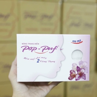 Bông tẩy trang Pop- puf . Hàng chính hãng