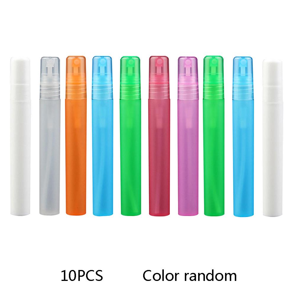 10pcs 10ml Empty Spray Bottle Travel Liquid Sample Dispenser Perfume Atomizer #