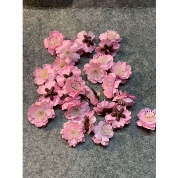 Hoa mai đào rời decor nhà cửa, hoa đào mai trang trí tết
