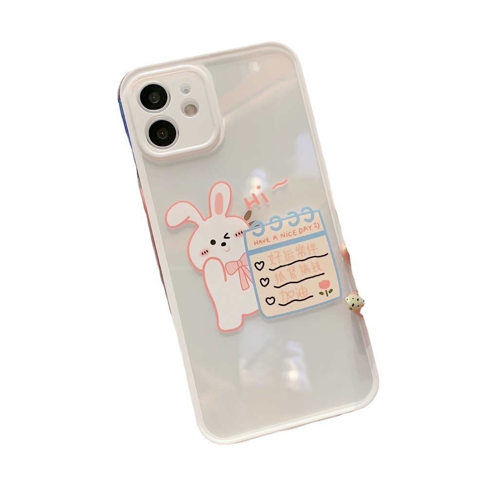 Ốp Viền Camera Gấu Và Thỏ Cho Iphone 13 Promax đến 7Plus-ZUMI STORE