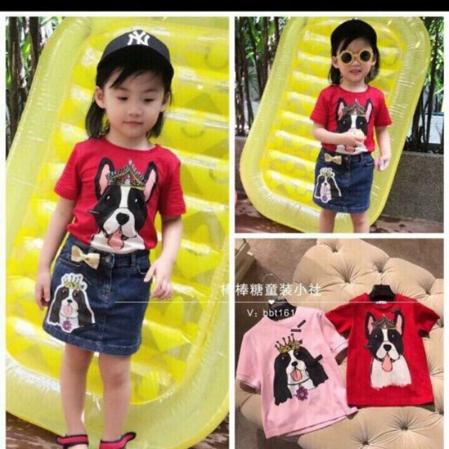 Áo cotong hình cún cực xinh chất cotong đẹp ak