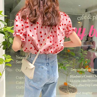 (Order) Áo dâu dễ thương (ảnh cuối là ảnh thật)