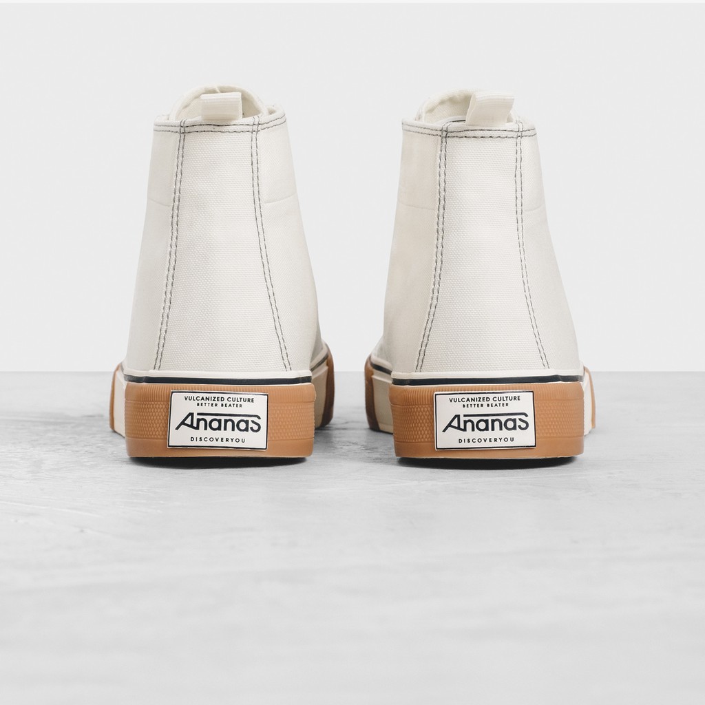 GIÀY SNEAAKER ANANAS - BASAS BUMPER GUM - HIGH TOP - OFFWHITE/GUM UY TÍN.